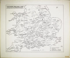 Map, 'Southern England, c. 1000 (during the reign of King Aethelred the Unready)'