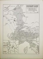 Map, 'From England to Rome in the ninth century'