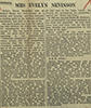 Cutting from the Manchester Guardian, containing an obituary of Evelyn Sharp Nevinson
