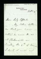 Letter from Louisa Caroline Egerton