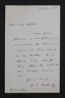 Letter from Henry Evelyn Oakeley
