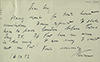 Postcard from Hans Neisser to F. W. Pethick-Lawrence