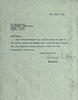 Carbon copy of a letter from Gladys E. Groom to the Manageress of the Refreshment Department at the House of Lords
