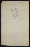 Examiners' report by Edward Joseph Rose and Arthur Hamilton Smith on their 'Examination on Miss Austen's Emma'