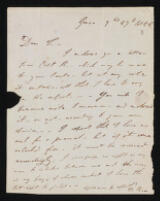 Letter from Lord Byron to E. J. Trelawny