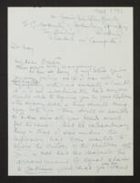 Draft letter from Elizabeth Trevelyan to Bertrand Russell