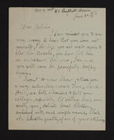 Letter from George Downs to Julian Trevelyan