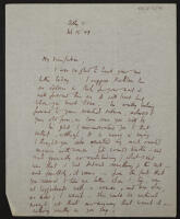 Letter from Michael Wickham to Julian Trevelyan