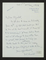 Letter from Edith Russell to Elizabeth Trevelyan