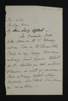 Letter from Robert Allan Fitzgerald to Lady Affleck