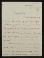 Letter from Umberto Morra di Lavriano  to R. C. Trevelyan
