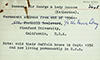 Index-card in the name of Sir George Sansom and Lady (Katharine) Sansom