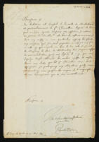 Letter from Bernard, Duke of Saxe-Weimar, to François Sublet de Noyers