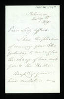 Letters from George C. Pratt, Marquess of Camden