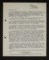 Copy letter from J. G. Frazer to John Roscoe