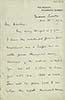 Letter from Emmeline Pethick-Lawrence to F. W. Pethick-Lawrence
