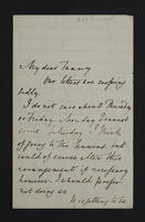 Letter from Robert Leslie Ellis to Lady Affleck