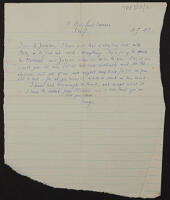 Letter from Tanya Langendonck to Julian Trevelyan