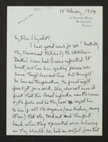 Letter from Edith Russell to Elizabeth Trevelyan