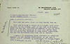 Letter from Joseph W. Sault to F. W. Pethick-Lawrence