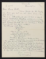 Letter from George Neville Watson to W. W. Rouse Ball