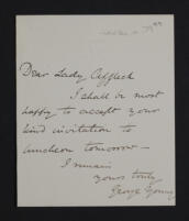 Letter from George Young