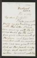 Letters from Talbot Monckton Milnes Griffiths to Richard Monckton Milnes