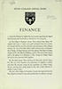 Printed leaflet headed ‘Finance’, issued by the Eton College Appeal Fund