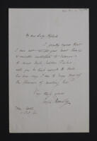 Letter from Joseph Romilly