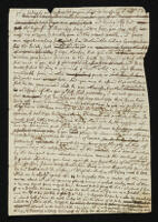 Draft of letter from Robert Hooke to Isaac Newton