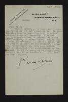 Letter from Naomi Mitchison to Betty [Elisabeth Wiskemann]