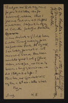 Postcard from E. M. Forster to Elizabeth Trevelyan
