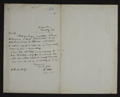 Letter from Robert Potts to Henry Babington Smith