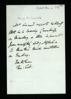 Letter from Henry R. Luard