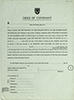 Printed form (not filled in) for making a deed of covenant in favour of Eton College