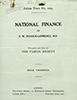 Galley proof of a pamphlet entitled National Finance, by F. W. Pethick-Lawrence (Fabian Tract No. 229)