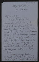 Letter from Michael Wickham to Julian Trevelyan