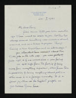 Letter from Bertrand Russell to Lucy Silcox