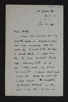 Letter from Adrian Stephen to Betty [Elisabeth Wiskemann]
