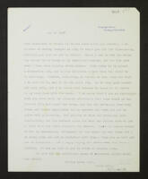 Letter from Peter Russell to Elizabeth Trevelyan