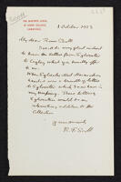 Letter from Herbert William Richmond to W. W. Rouse Ball