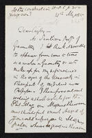 Letter from James Joseph Sylvester to Arthur Cayley