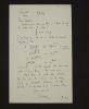 Letter from G. H. Hardy to Sydney Goldstein