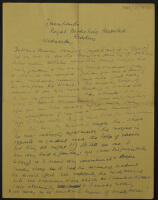 Letter from Tanya Langendonck to Julian Trevelyan and Ursula