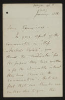 Letter to examiners re 'Examination on Miss Austen's Emma' by Edward Joseph Rose and Arthur Hamilton Smith: