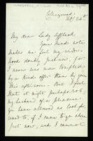 Letters from Margaret L. Marshall to Lady Affleck