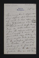 Letter from Frances Shelley