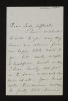 Letter from Louisa Marshall