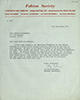 Letter from Shirley Williams (General Secretary of the Fabian Society) to Lady Pethick-Lawrence