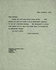 Copy of a letter from F. W. Pethick-Lawrence to Laurence Housman